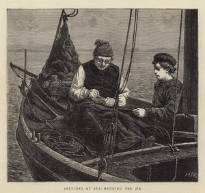 Luonnoksia merellä, jibin korjaaminen